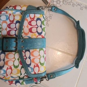 Colorful Real Coach Bag